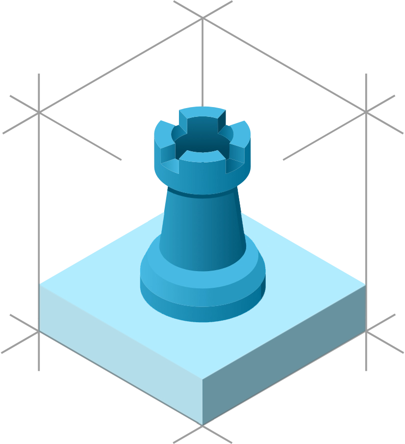 A 3D Image of a rook