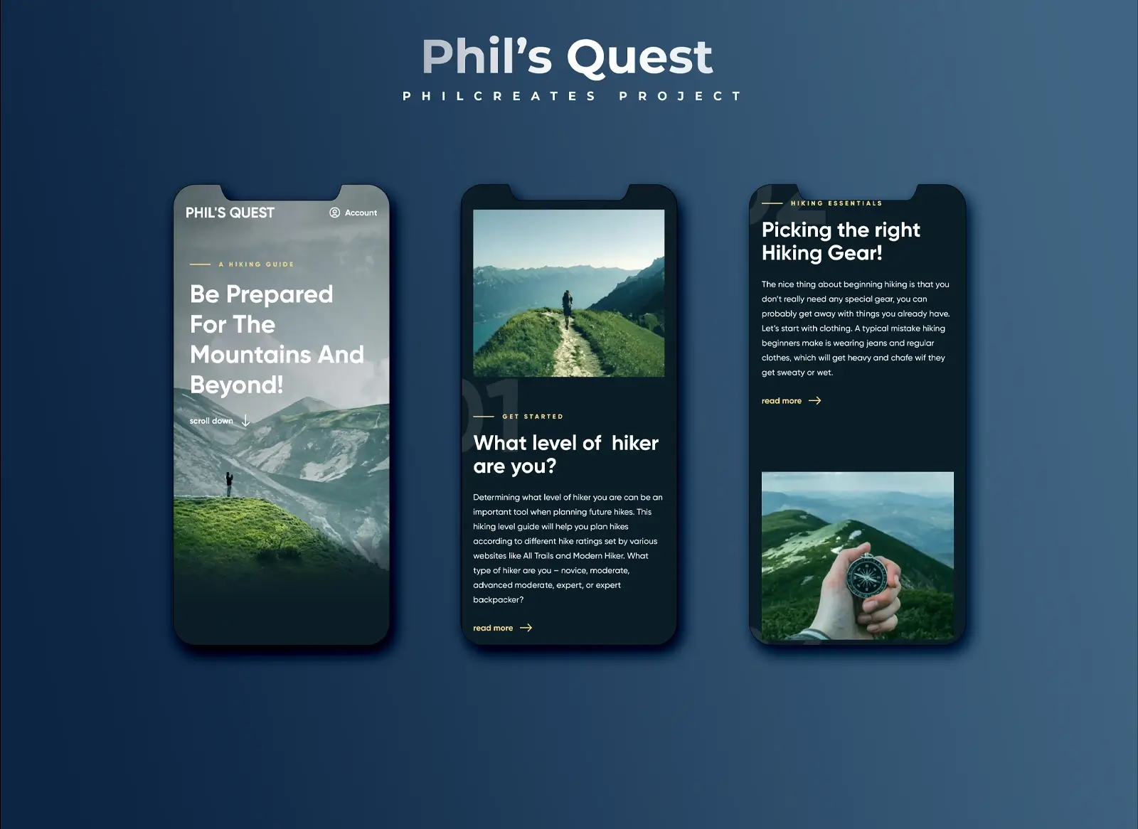 Phil's Quest Mobile Mockup