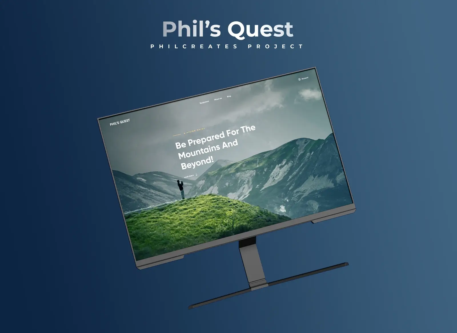 Phil's Quest Computer Mockup