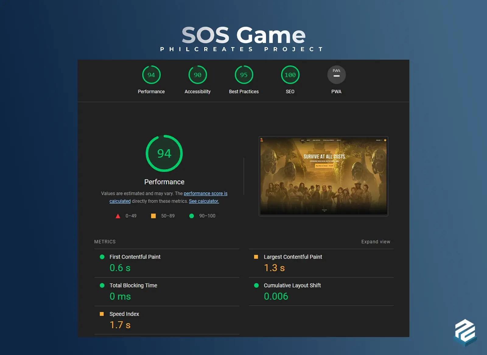 SOS Game Metrics