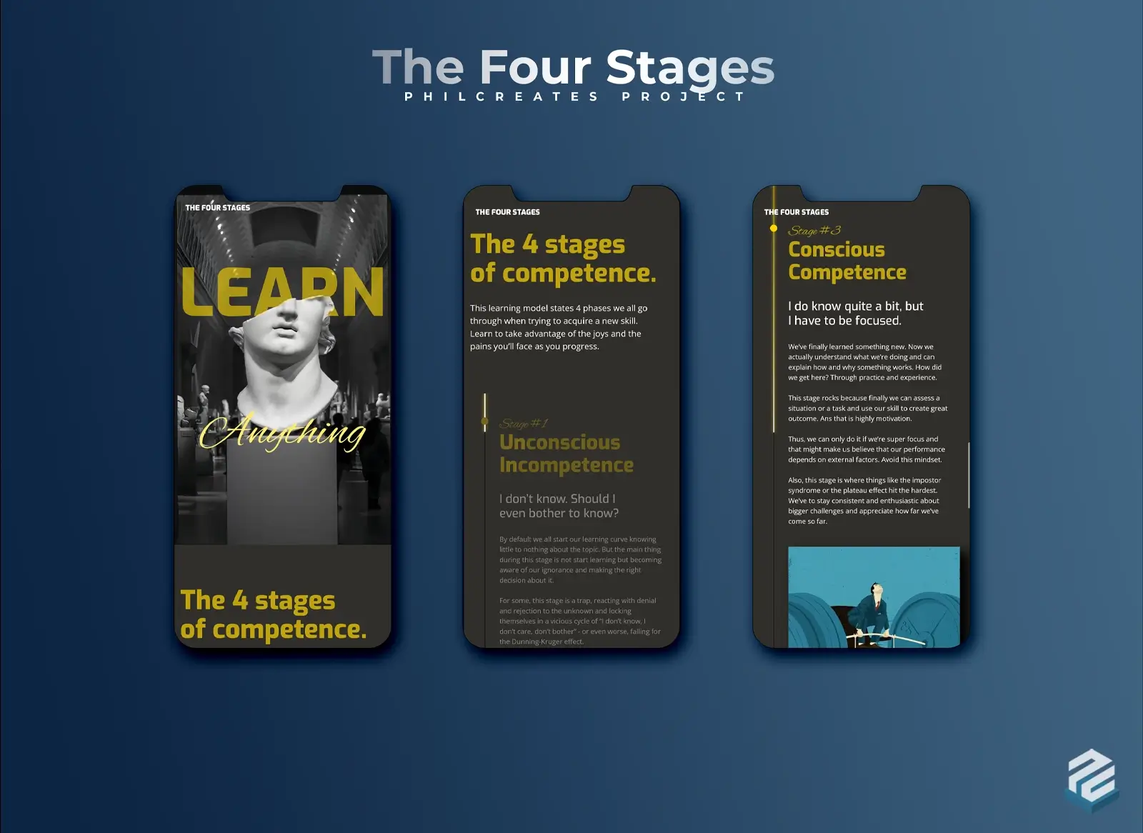 The Four Stages Mobile Screenshot